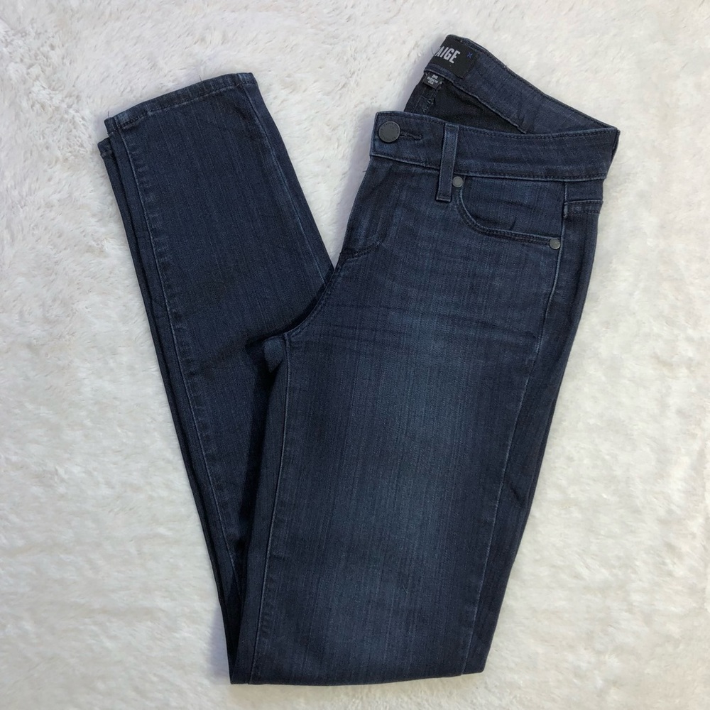 Paige Verdugo Ankle Dark Wash Skinny Jeans